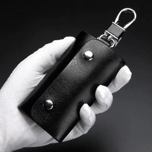 Key Bag Multi-function Large Capacity Men's Leather Cowhide Car Small Keychain Home Key Storage Waist Hanging