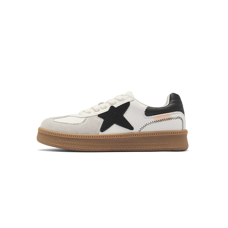 Zapatos de entrenamiento para mujeres 2025 nuevo otoño retro estrellas ballet Gump zapatos de skate casuales