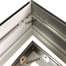 8公分铝制软膜卡布灯箱铝型材超薄广告铝材批发户外拉布铝框