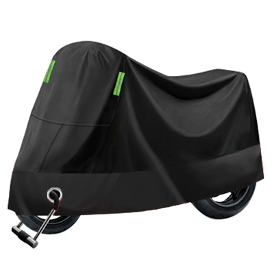 Ready Stock Supply of Motorcycle-Specific Thickened Rainproof Covers, Electric Vehicle Rain Covers, Sun Protection and Dustproof Covers (Car clothing) - m20090100cm-pure-black