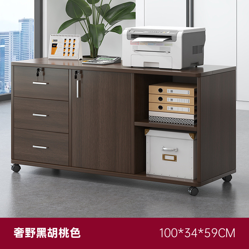 gabinete de archivos de oficina gabinete de almacenamiento debajo de la mesa gabinete de escritorio gabinete de almacenamiento lateral gabinete de cajón de madera con cerradura gabinete bajo gabinete de almacenamiento