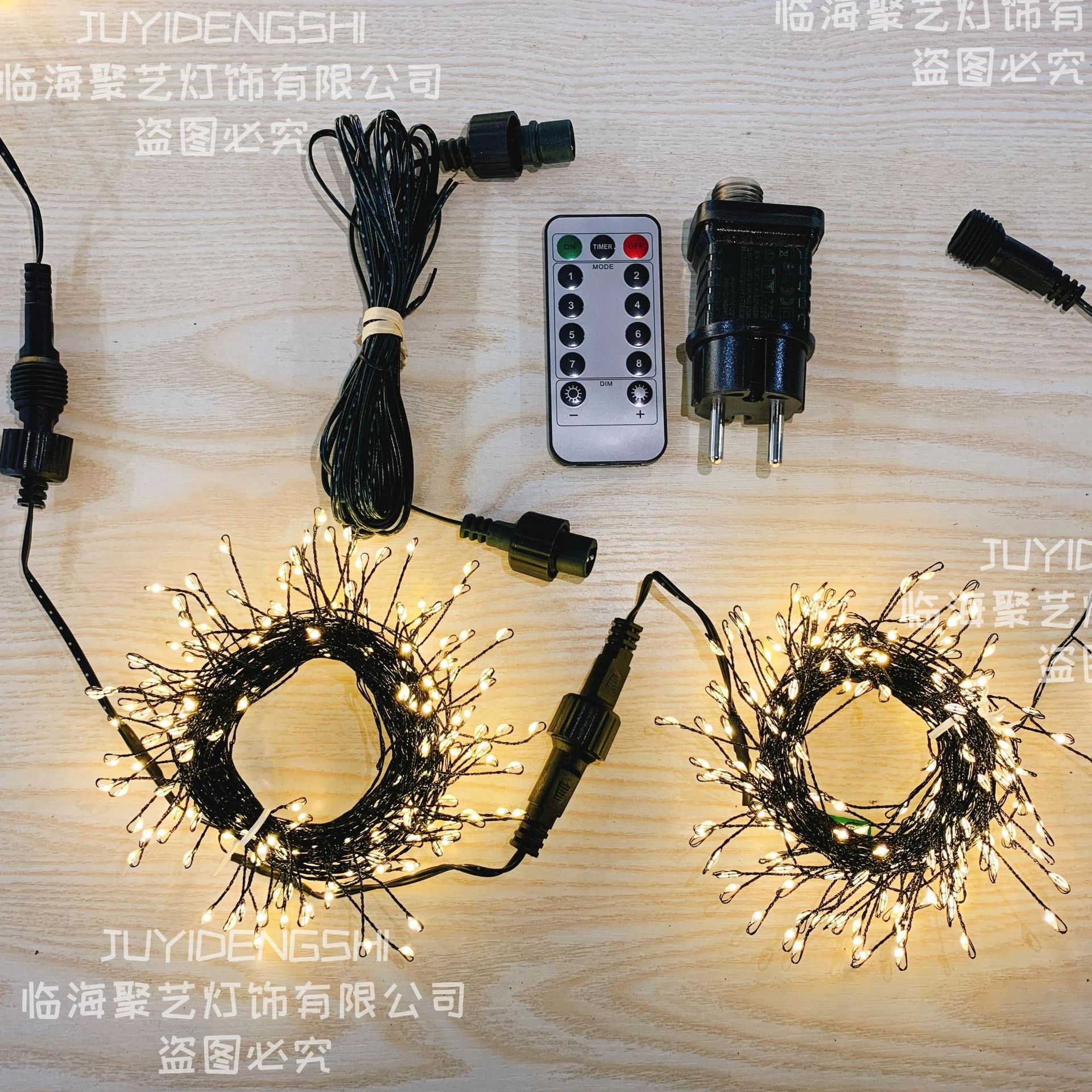 Transfronterizos en línea de cobre lámpara petardina decoración de Navidad colgante lámpara de viento diseño de escena de vacaciones atmósfera lámpara de color