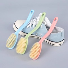 居家創意彎柄清潔刷軟毛洗鞋刷洗衣刷去污長柄鞋刷塑料毛刷板刷