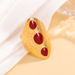 (Cross-border trading), retro ring stainless steel, high-quality style
