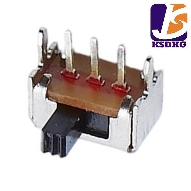 小体积2档拨段开关侧插 二档拨动开关3脚 微型二位拨码开关侧柄
