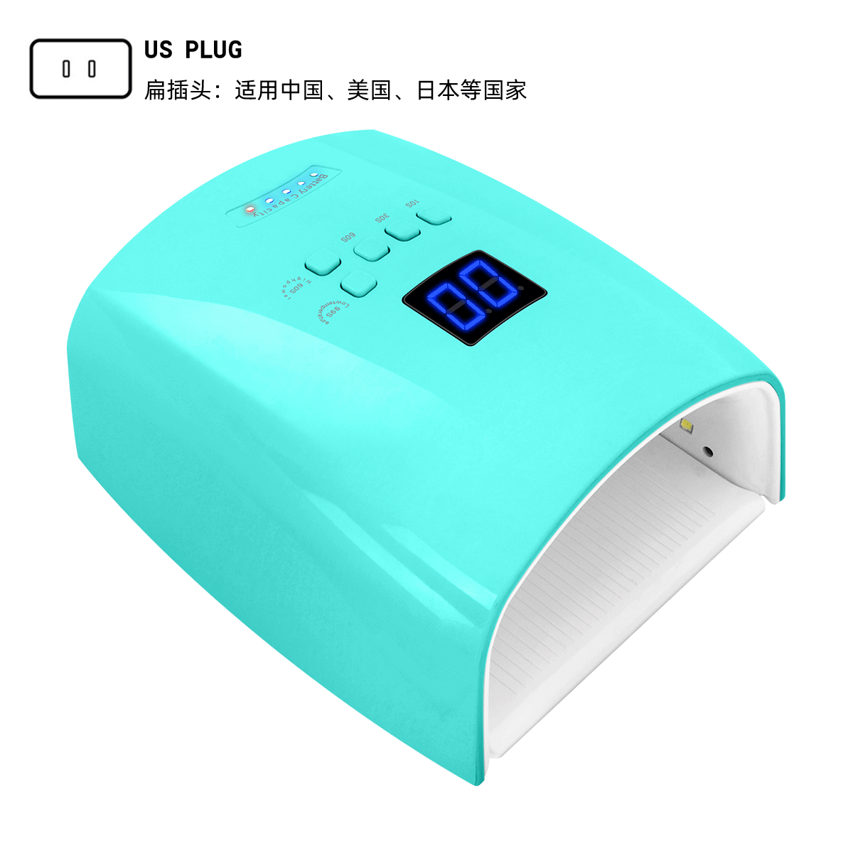 Transfronterizo nuevo S10 lámpara de almacenamiento eléctrico máquina de fototerapia de uñas 66W lámpara de fototerapia portátil de alta potencia para salón de uñas