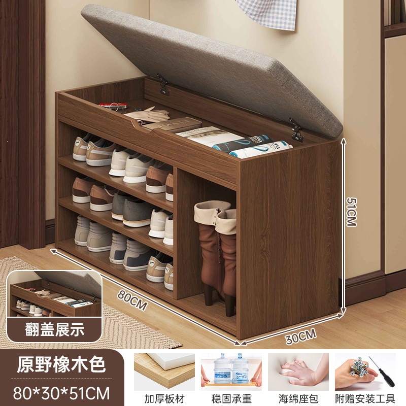 Fábrica directa taburete de zapatos puerta de entrada doméstica taburete de asiento taburete de zapatos muy estrecho en la puerta de asiento taburete de zapatos image 12