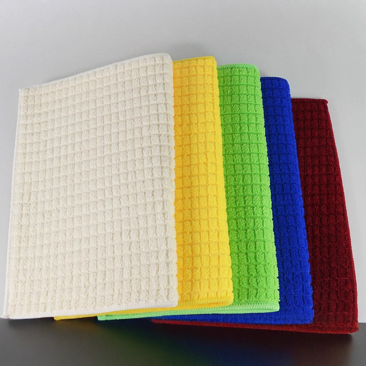 Fábrica hogar necesidades diarias color sólido Plaid microfibra esponja aislamiento térmico absorbente estera de drenaje estera de secado mantel