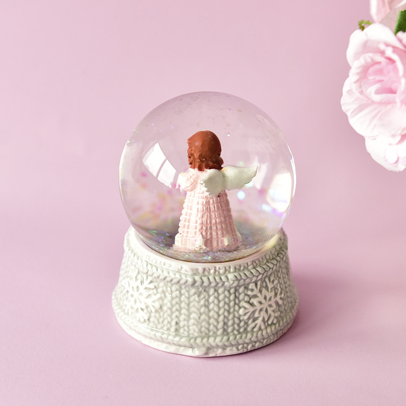 Americano creativo Ángel Casa de cerámica bola cristal artesanía decoración rosa chica regalo habitación