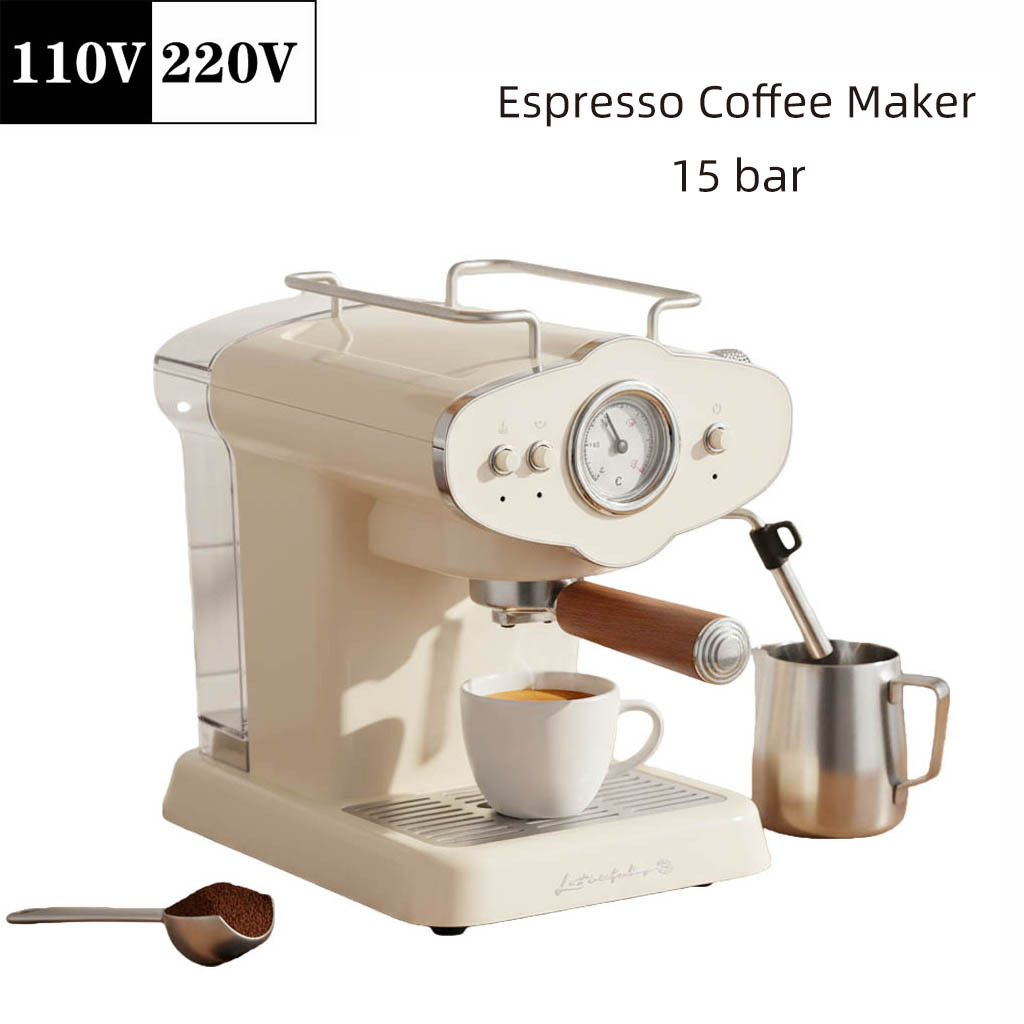 American Standard Espresso Machine Semi-Automatic Espresso Pressure Extraction Coffee Machine Espresso Coffee Maker