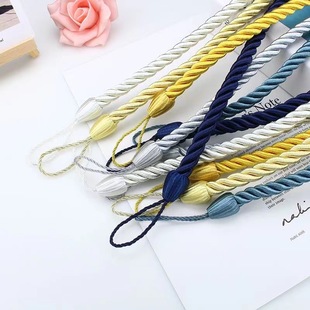 Modern Simple European Style Curtain Straps Rope Cross-Border Supply Curtain Drawstrings Braided Rope Straps Curtain Accessories