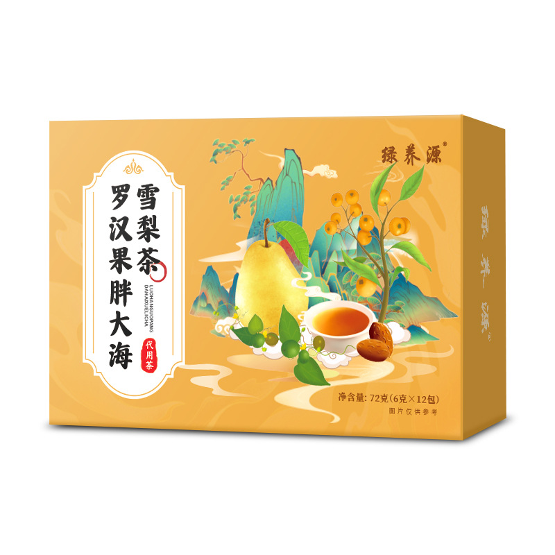 羅漢果の太った海の雪梨茶秋冬の組み合わせの雪梨ビワ茶は独立して包装して羅漢果茶を卸売りします。