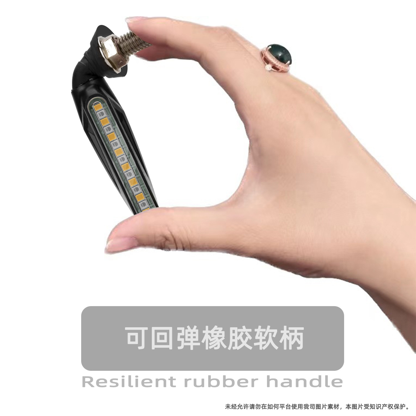 Motocicleta de agua corriente intermitentes LED conjunto 12V V accesorios modificados rojo amarillo azul luz de degradado intermitente