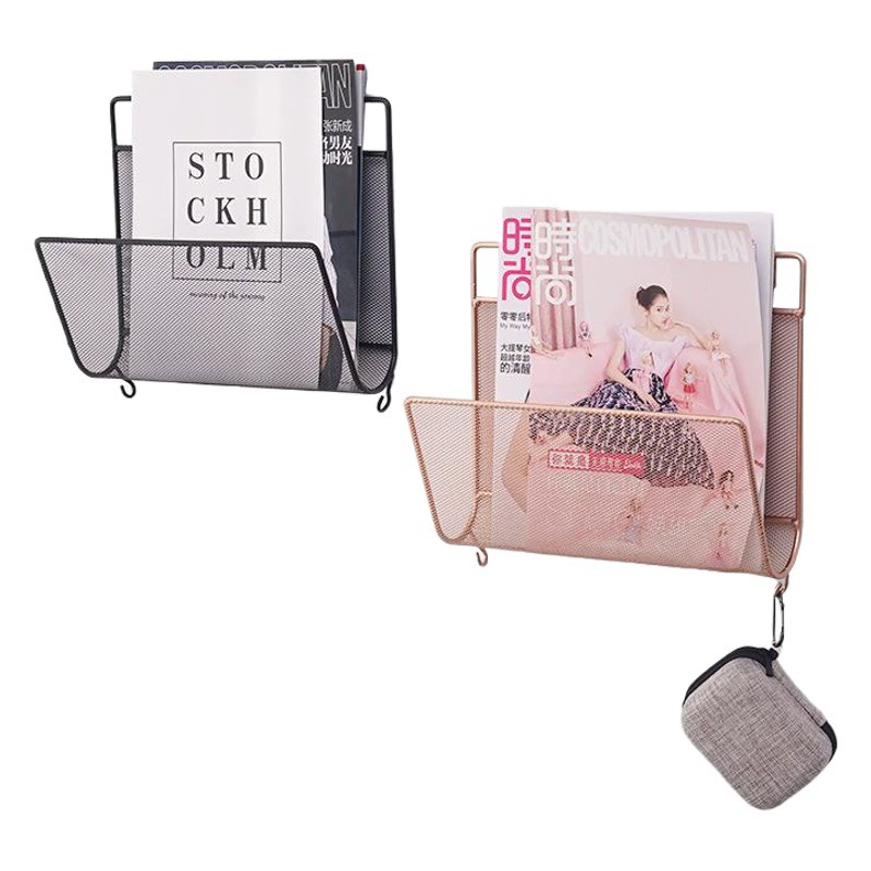 Скандинавская современная простая креативная настенная полка для газет Книжная Полка Стеллаж для хранения газет настенная домашняя стеллаж для хранения