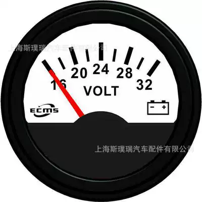 Construction machinery generator set white voltmeter 16-32v VDO parameters (automobile instrument) - white