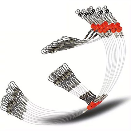 6Pcs Lure Leader Line Single/Double-Ended Nylon Line High-Strength Fishing Tackle for Bait and Hooks Wholesale
