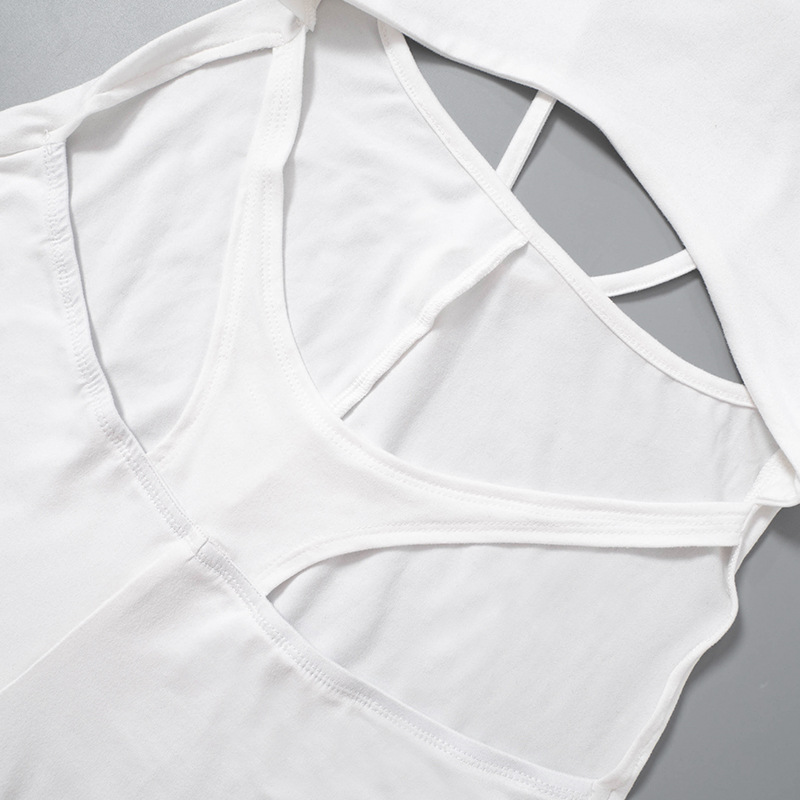 Women Clothing Summer Long Sleeve Hollow Out Cutout out Sexy Bare Back Jumpsuit