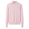 Autumn and winter Shouxiu around Two wear Socket 100 Pure Cashmere Self cultivation Primer Naval Air sweater Pink Cashmere sweater