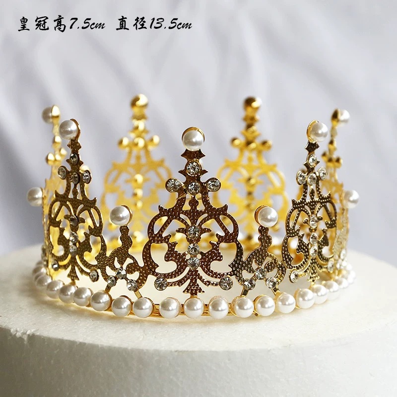 Fábrica directa transfronteriza corona de cabeza de cumpleaños torta de decoración ramo de flores decoración de novia corona de cabeza reina vestido de cumpleaños