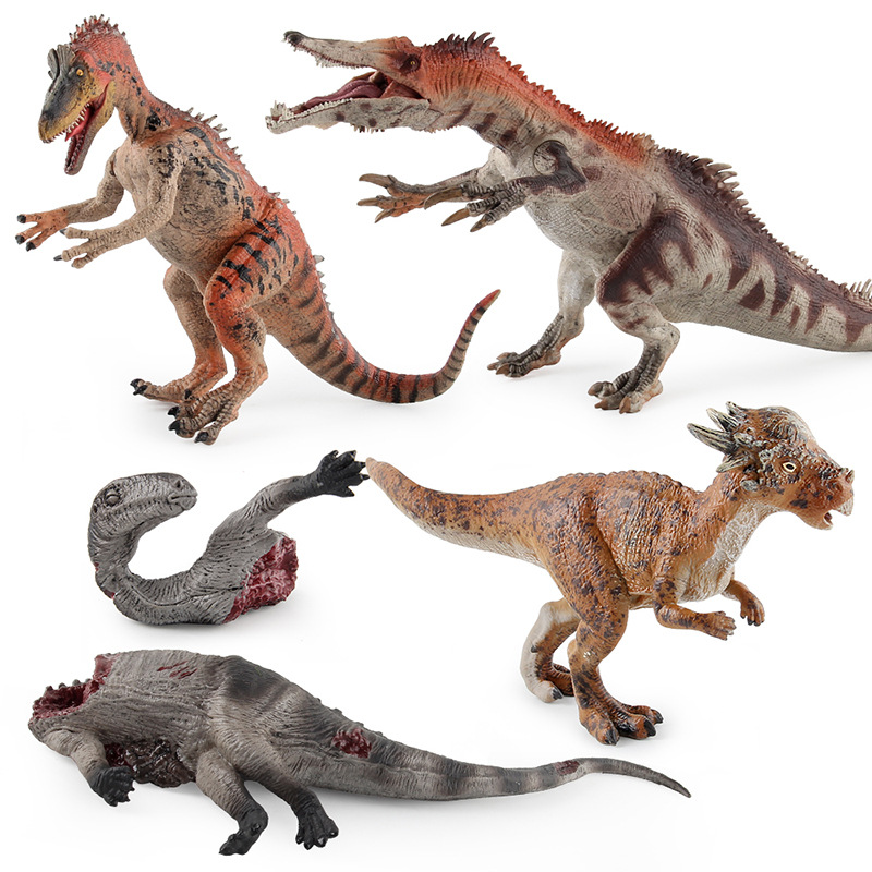 Simulación transfronteriza Jurásico modelo de dinosaurio Cresta de hielo Dragón Garra pesada Dragón Fantasma Río Dragón dinosaurio cadáver sólido modelo hecho a mano