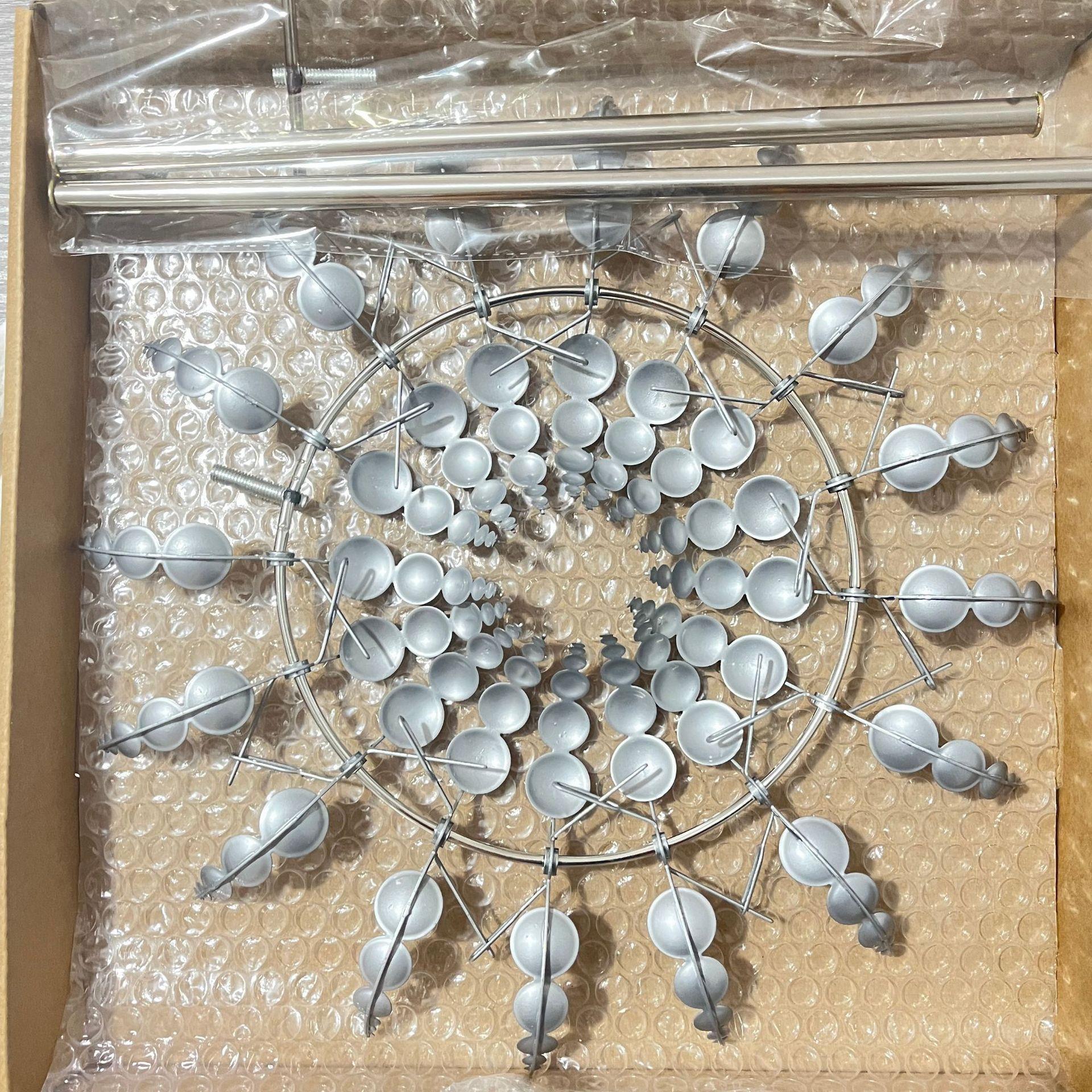 Molino de Viento Metálico Giratorio para Jardín, Colorido, Campana de Viento