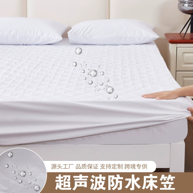 Прямые поставки с фабрики: бестселлер Amazon — водонепроницаемый наматрасник, стеганый, утолщенный, ультразвуковой, защищающий от мочи, водонепроницаемая простыня.