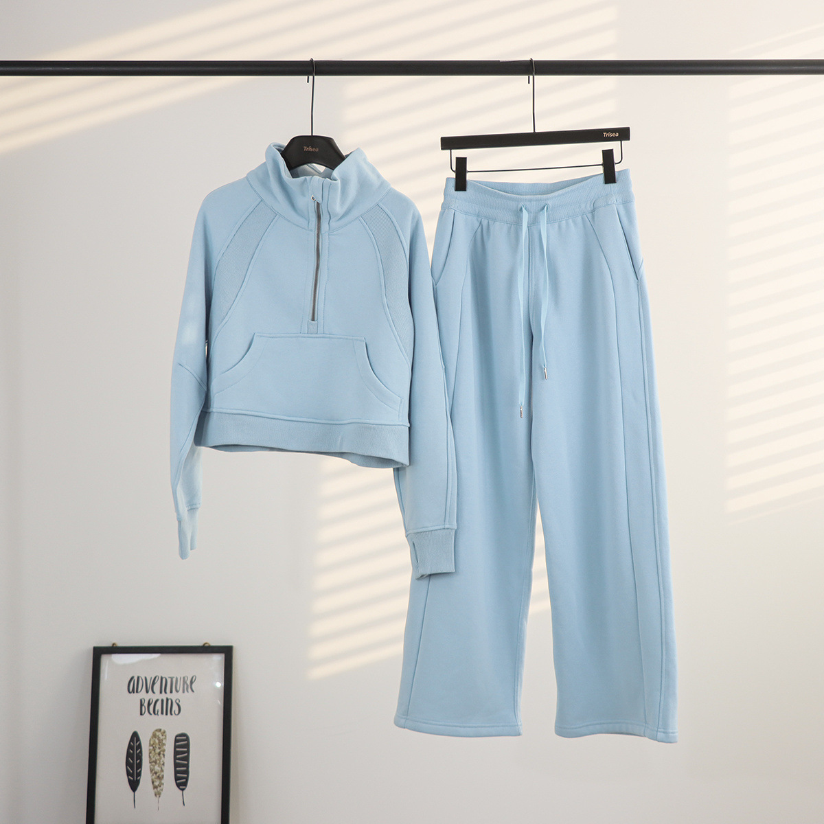 Lulu cuello suelto suéter de pantalones de vestir, cardigan de mujer, chaqueta de abrigo con camisa