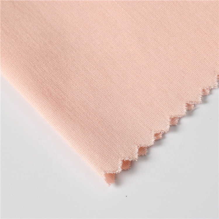 Nuevo tejido mezclado de alta elasticidad, tejido plano barato, tela de ropa suave de color sólido
