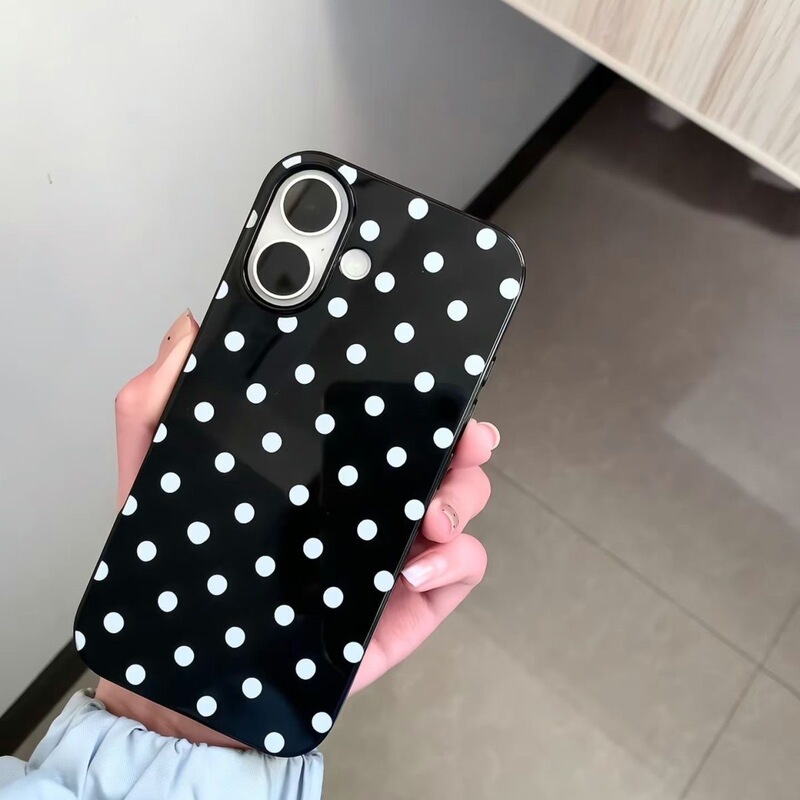 Minimalist Polka Dot Niche Style Suitable for 16/17 Pro Max Phone Case, Ip15 Pro Jelly Case, 14 Large Hole, 13 Soft Case Minimalist Polka Dot Niche Style Suitable for 16/17 Pro Max Phone Case, Ip15 Pro Jelly Case, 14 Large Hole, 13 Soft Case