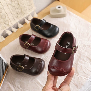 Демисезонные универсальные туфли для девочек на липучке для раннего возраста, модель весна/осень 2026 года, тренд сезона, 0-1-3 лет, мягкая подошва