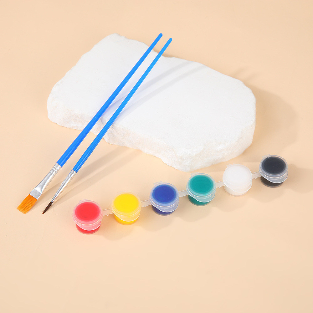 儿童丙烯颜料2ml彩绘涂鸦diy6色12色丙烯颜料条石膏娃娃颜色涂料