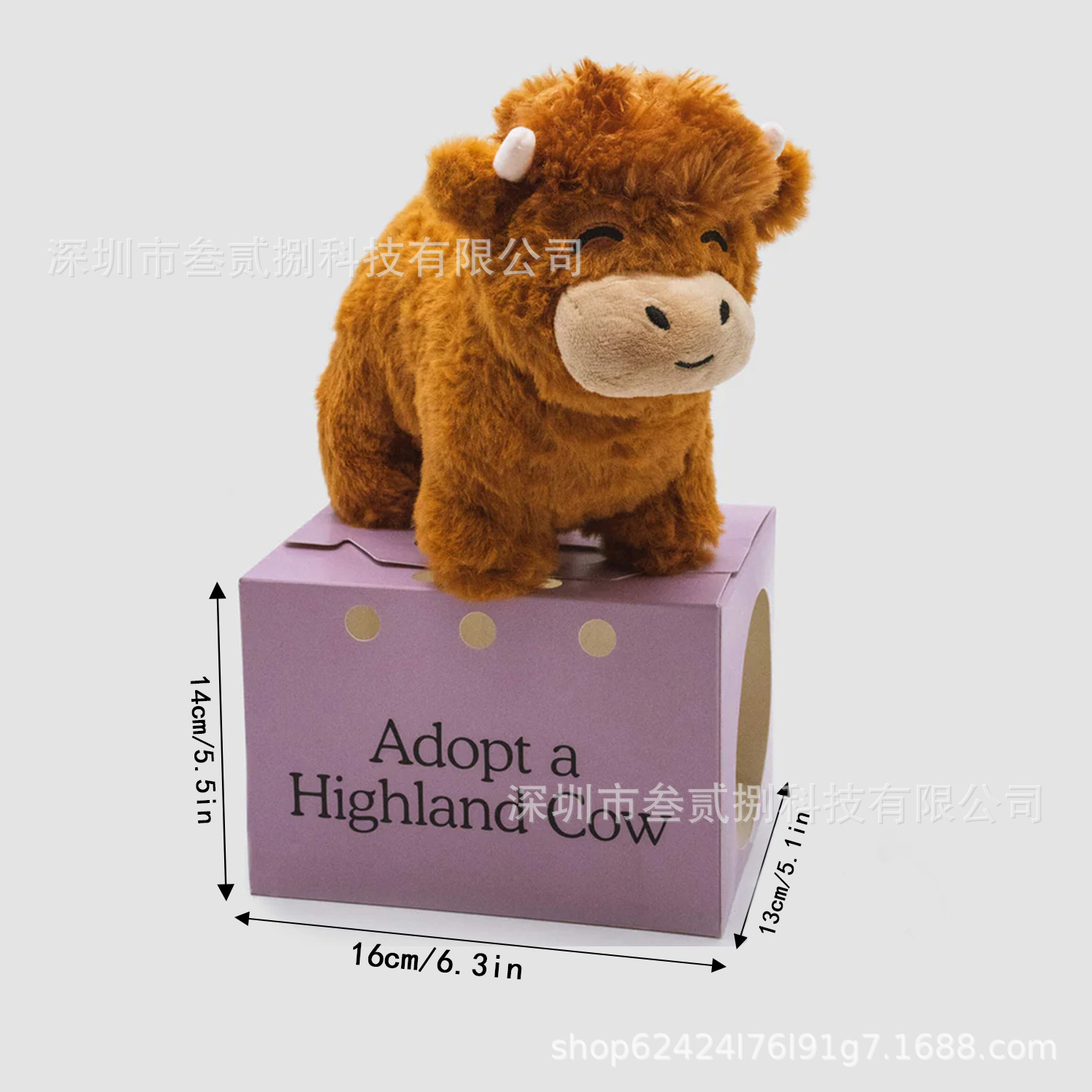 Transfronterizo nuevo Highland Cow Legend Plushie Highland Cow Legend muñeco de peluche de juguete