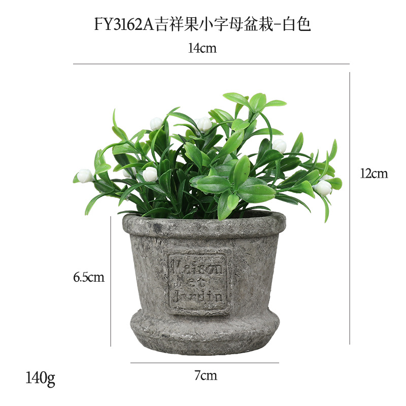 Más de 100 conjuntos de bonsáis artificiales de flores de plástico, plantas en maceta de pulpa de papel retro de gran venta transfronteriza, adornos de flores artificiales, macetas de flores falsas.