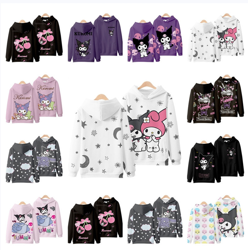 Coolomi kuromi hooded sweater anime two-dimensional sweet Japanese style coat cute student adult clothes