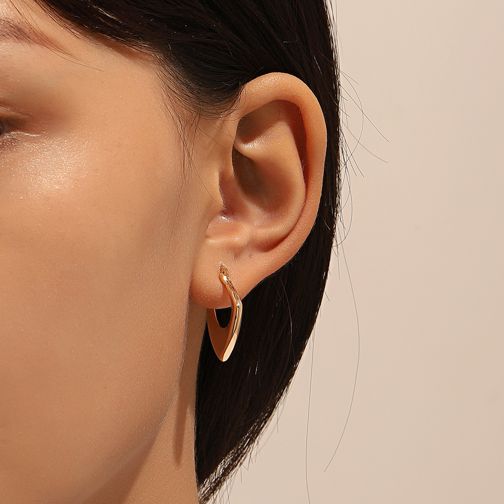 Fashion Geometric Copper Plating Earrings 1 Pair