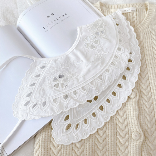 New fake collar women's Korean solid color women's shirt collar decoration spring, autumn and summer hollow shoulder shirt collar