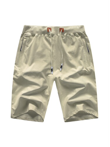 Classic Fit Drawstring Shorts Stylish Drawstring Elastic