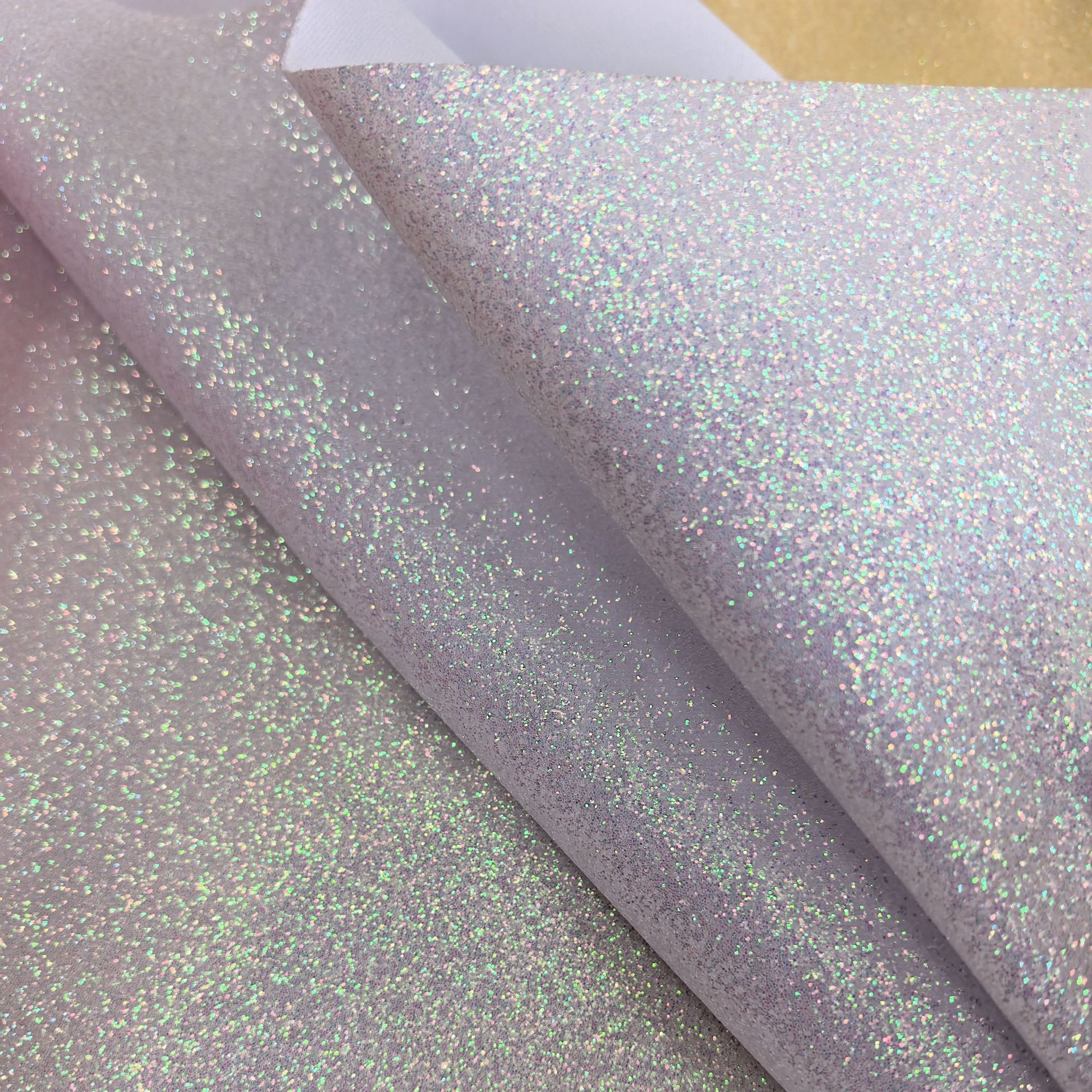金葱闪粉荧光幻彩格利特力丽弹力布针织闪光亮片皮革
