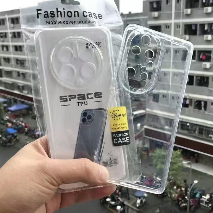 Color sólido simple adecuado para la nueva carcasa del teléfono móvil Huawei P70 Honor 100pro alta transparencia mate60 todo incluido NOVA12