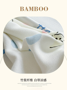 ✅ Bamboo Fiber Blanket, Summer Thin Cooling Towel Quilt, Adult Cold Ice Silk Children's Air-Conditioned Nap Blanket