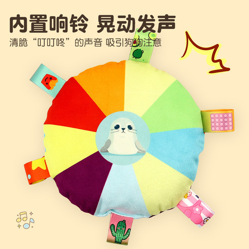 Dog toy frisbee, dog training frisbee for Border Collie and Golden Retriever, medium to large-sized dogs, durable bite-resistant pet plush frisbee