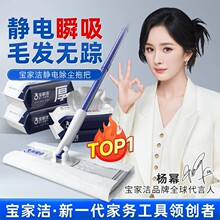宝家洁静电除尘纸拖把专用一次性吸尘纸擦墙拖把家用保洁吸毛神器