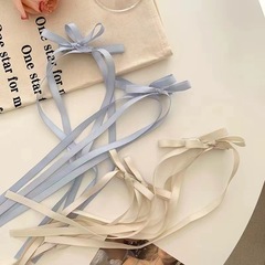Mood-setting Spring Girl Ribbon Bow Hair Clip Lazy Braid Ribbon Hair Tie Sweet Hair Accessory