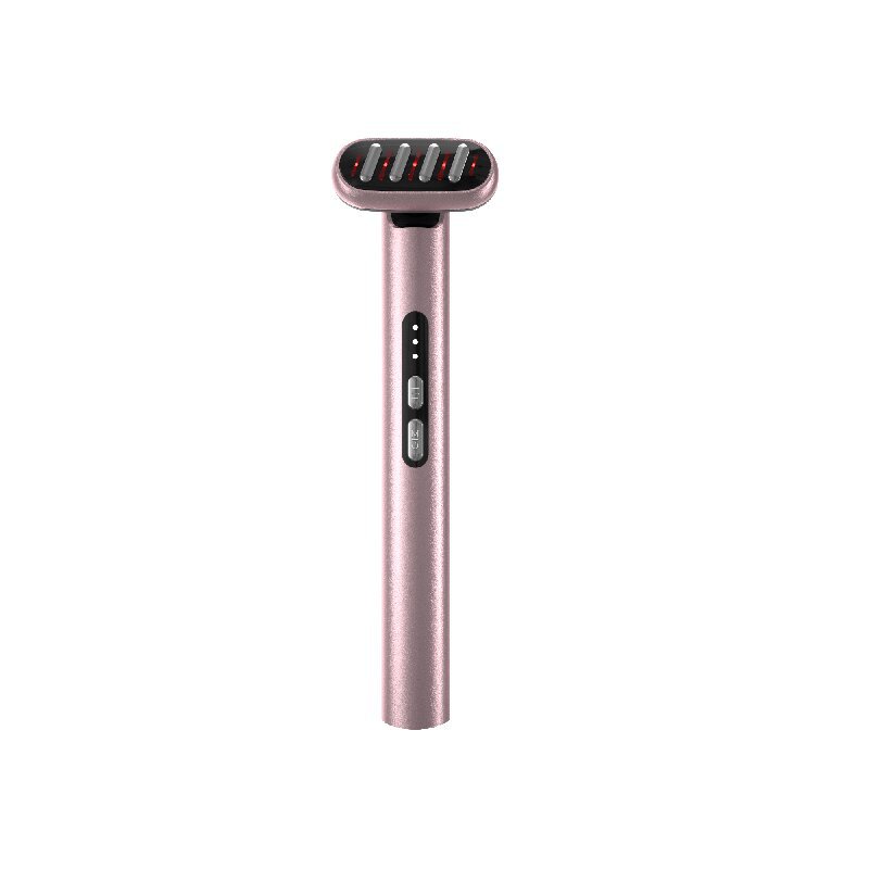 Instrumento Oftalmológico Leze 360 ° Dispositivo de belleza masajeador giratorio con luz roja vibrante EMS para rejuvenecimiento y reafirmación de la piel.