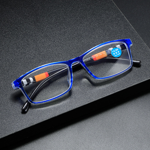 Stylish Print Anti-blue Light Spring Leg Reading Glasses, Street Vendor High-definition Elderly Reading Glasses