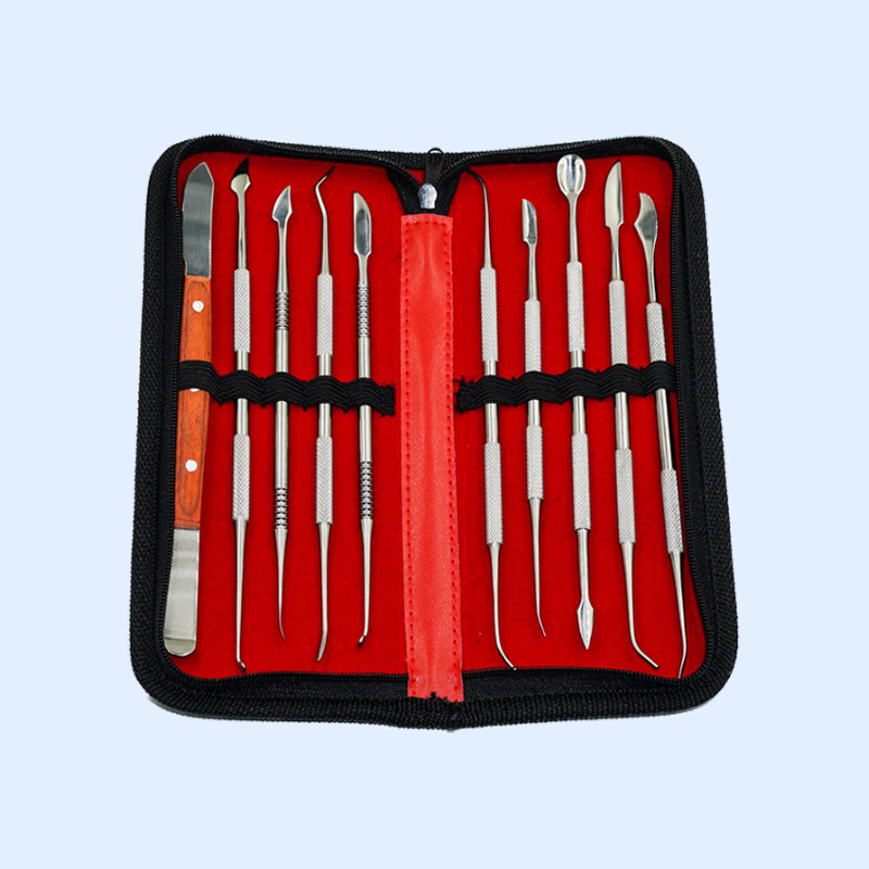 Juego de Cuchillos para Cera Dental de 10 Piezas Acero Inoxidable para Técnico Dental image 14