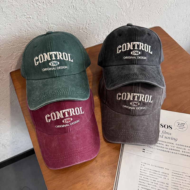 Retro americano lavado con agua hacer viejas letras punzadas gorra de lengua mujer al aire libre hombre ocio sombrero de béisbol de protección solar