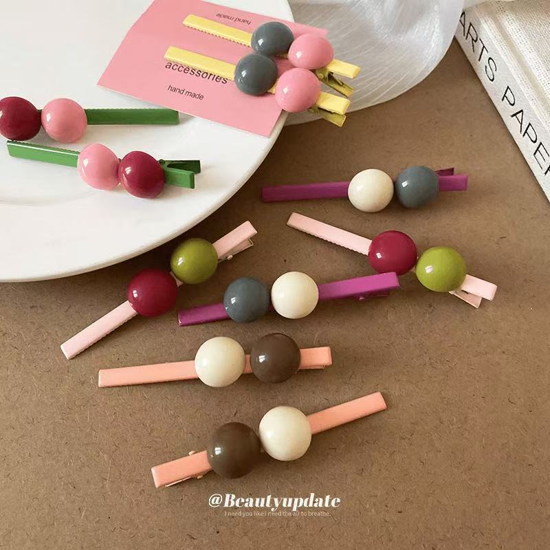 Candy-Colored Bangs Hair Clip, Bobby Pin, Side Clip for Women, Hairpin for the Back of the Head, Hair Accessory, Duckbill Clip for Stray Hair