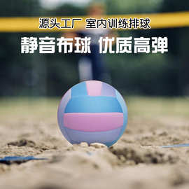 5号室内静音排球学生比赛训练考试专用排球机缝耐磨软布排球定制