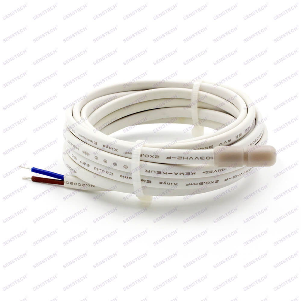厂家制作温度传感器地暖测温探头线NTC 10K ABS外壳1米 3米可定货